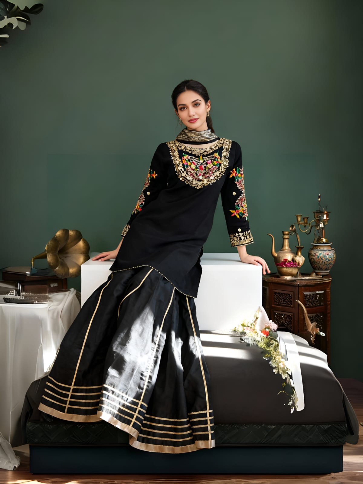 Graceful Sharara Dress
